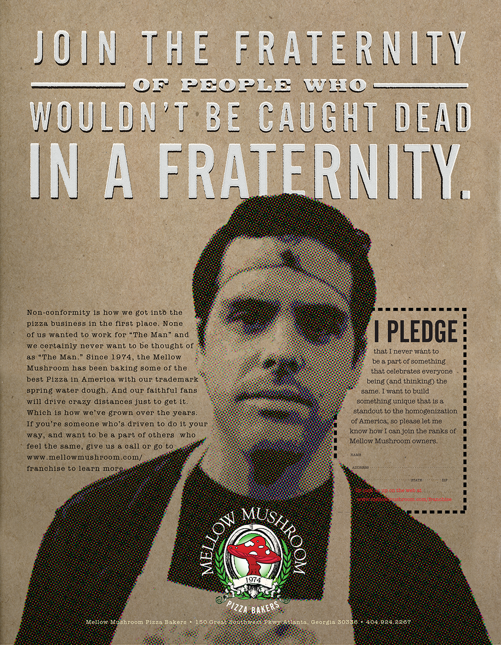 Mellow Mushroom Franchise Ad