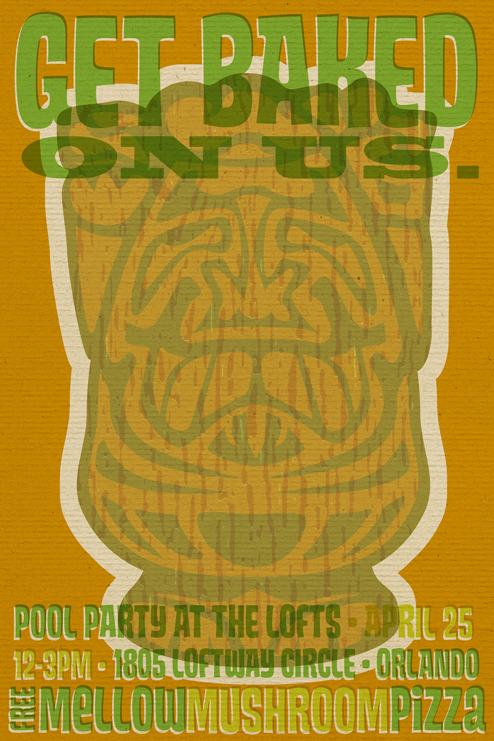 Mellow Mushroom Poster