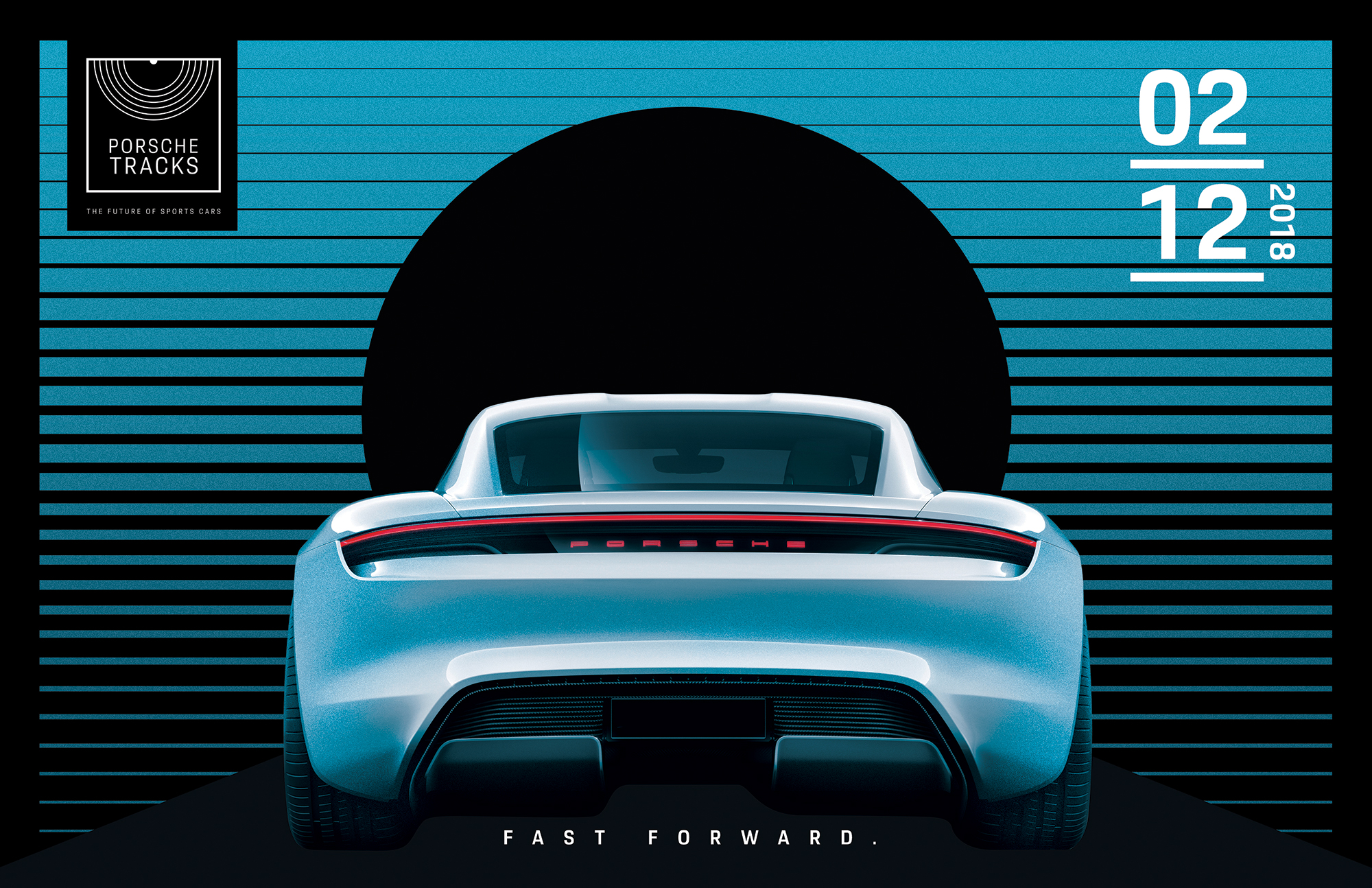 Porsche Tracks Poster
